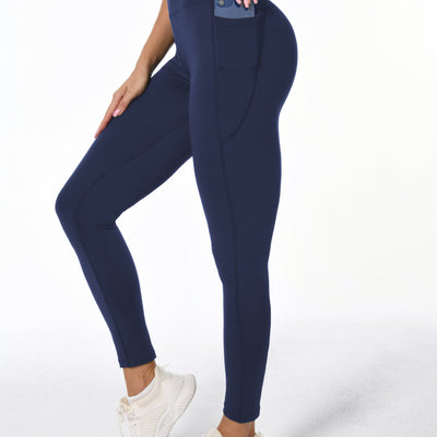 Dames Hoge Taille Sportlegging Met Zakken En Billift-Effect