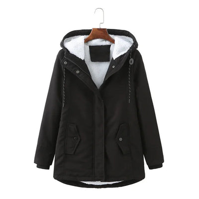 Dames Parka Jas Met Capuchon En Warme Voering