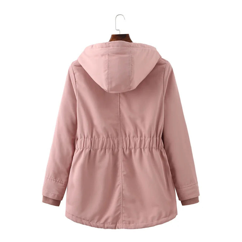 Dames Parka Jas Met Capuchon En Warme Voering