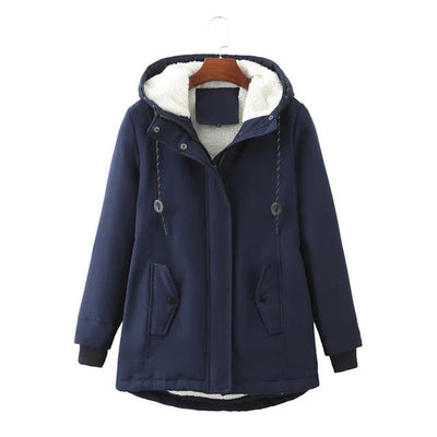 Dames Parka Jas Met Capuchon En Warme Voering
