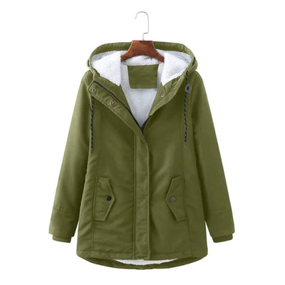 Dames Parka Jas Met Capuchon En Warme Voering