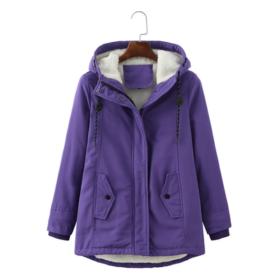 Dames Parka Jas Met Capuchon En Warme Voering