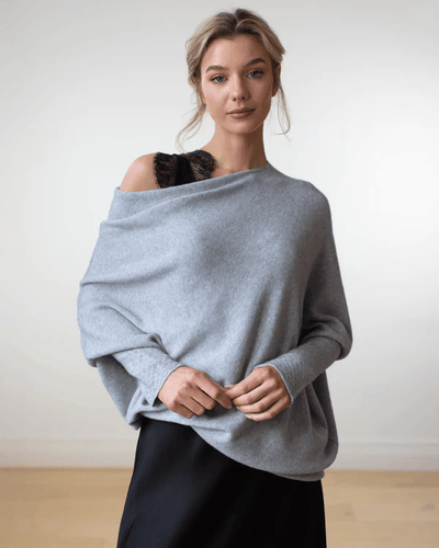 Dames Off Shoulder Trui Met Lange Mouwen En Losse Pasvorm