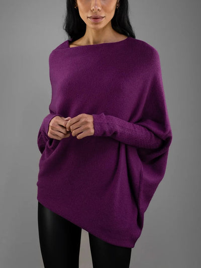 Dames Off Shoulder Trui Met Lange Mouwen En Losse Pasvorm