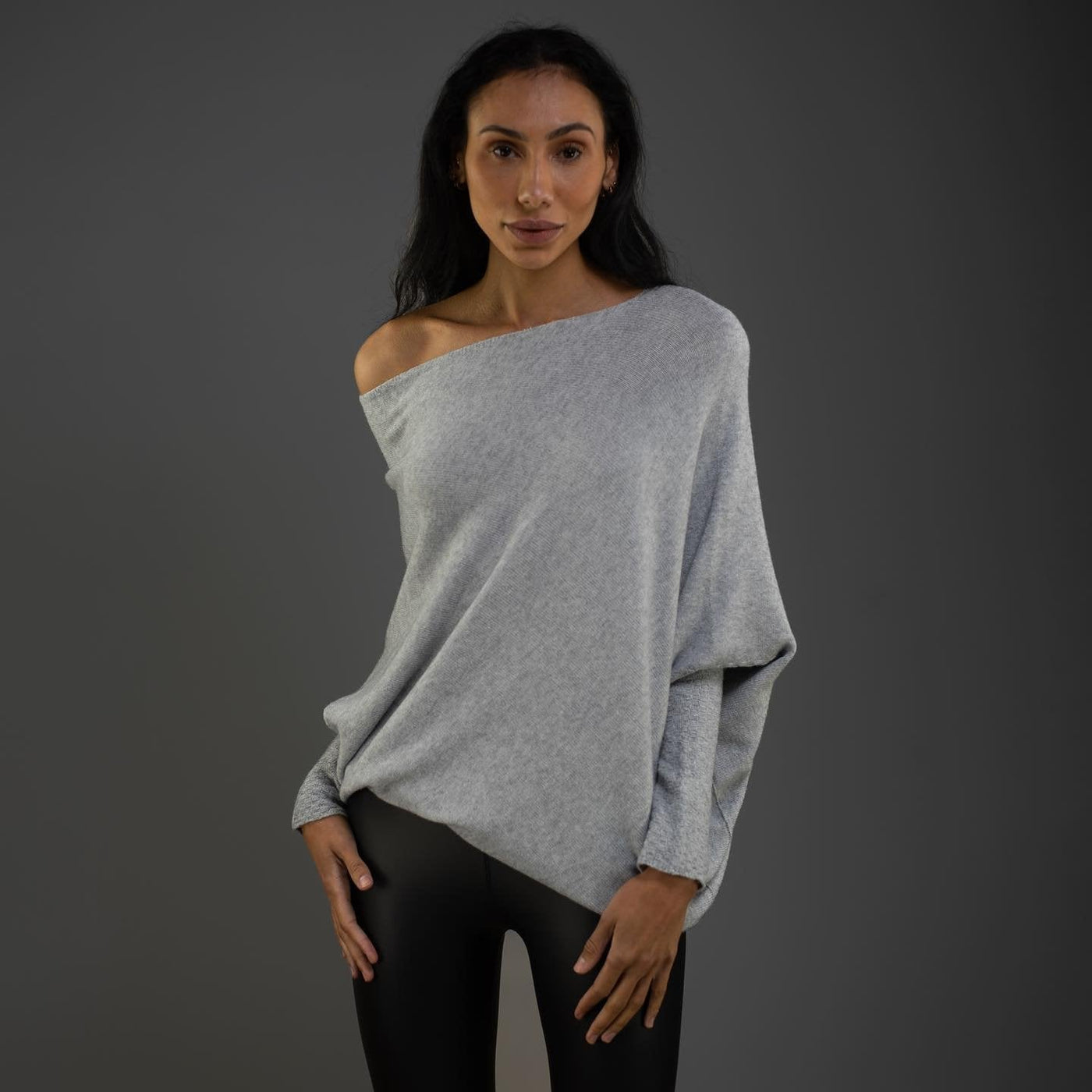 Dames Off Shoulder Trui Met Lange Mouwen En Losse Pasvorm