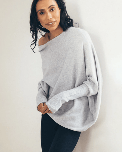 Dames Off Shoulder Trui Met Lange Mouwen En Losse Pasvorm