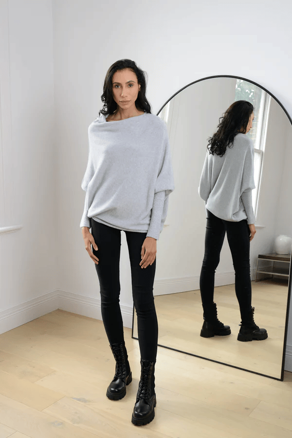 Dames Off Shoulder Trui Met Lange Mouwen En Losse Pasvorm
