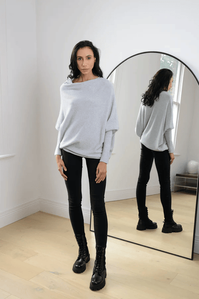Dames Off Shoulder Trui Met Lange Mouwen En Losse Pasvorm