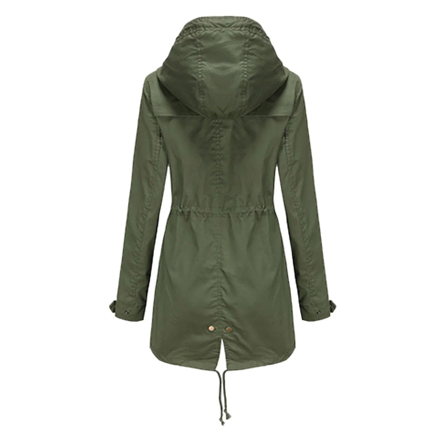 Dames Regenjas Met Capuchon En Verstelbare Taille