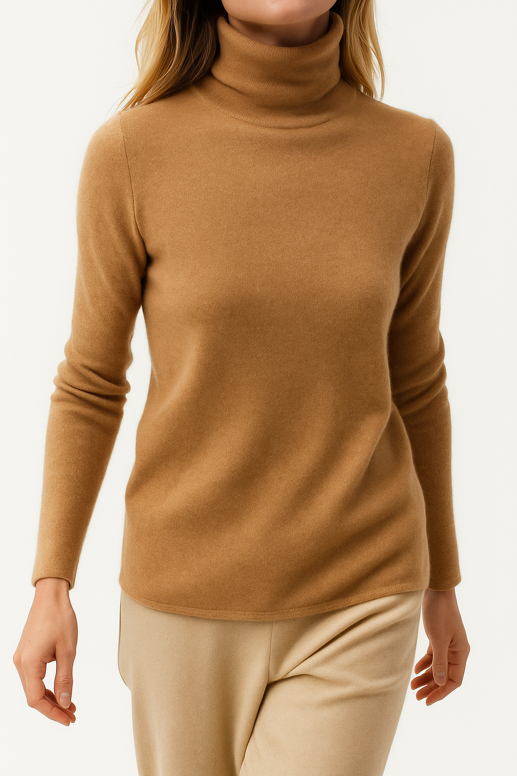 Dames Kasjmier Coltrui Met Lange Mouwen En Regular Fit