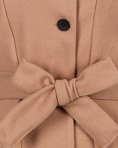 Dames Lange Trenchcoat Met Knoopsluiting En Taille Riem