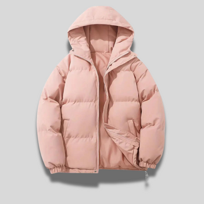 Dames Warme Winterjas Met Capuchon En Ritssluiting