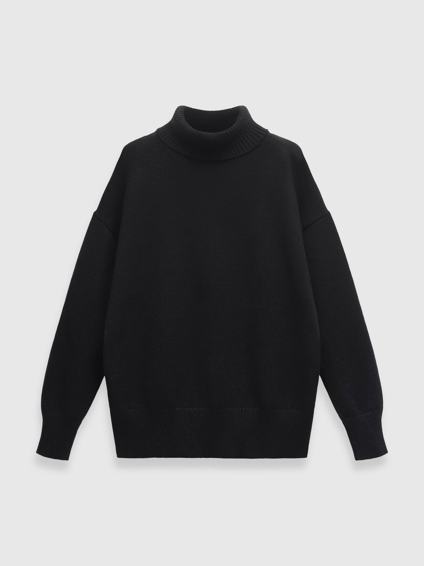 Dames Gebreide Coltrui Met Oversized Pasvorm En Lange Mouwen