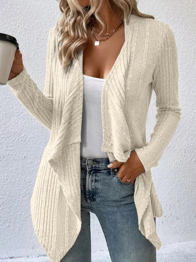 Dames Gebreide Cardigan Met Lange Mouwen