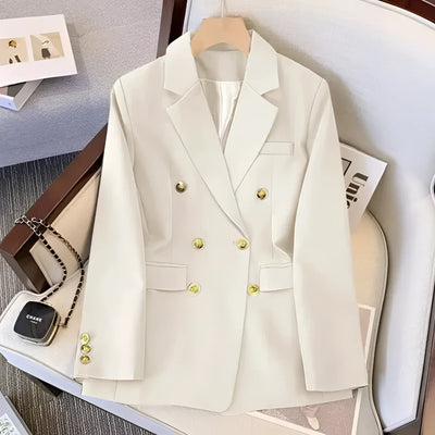 Stijlvolle Dames Blazer met Gouden Knopen