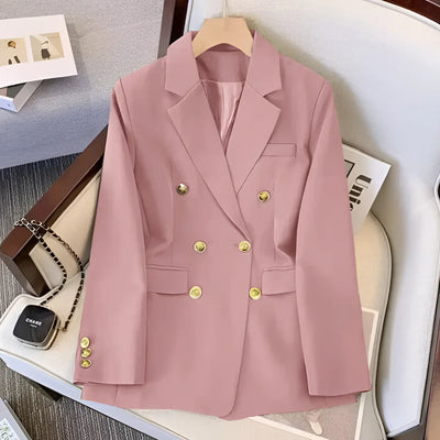 Stijlvolle Dames Blazer met Gouden Knopen