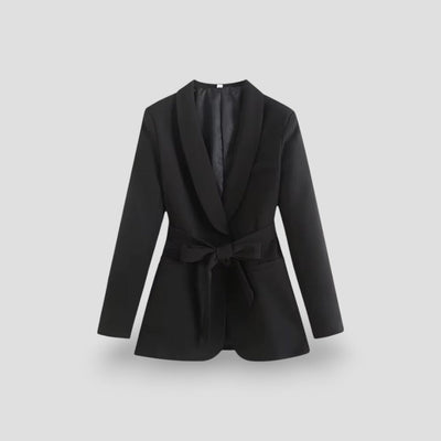 Dames Blazer Jas Met Ceintuur