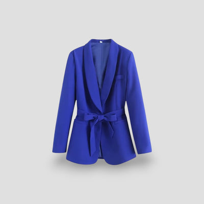 Dames Blazer Jas Met Ceintuur